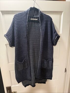 Grey State short sleeve Cardigan